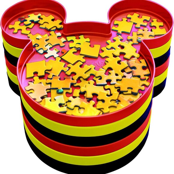 New sealed Ravensburger-Mickey Mouse Sort & Go Puzzle Stacking Sorting Trays - Picture 4 of 13